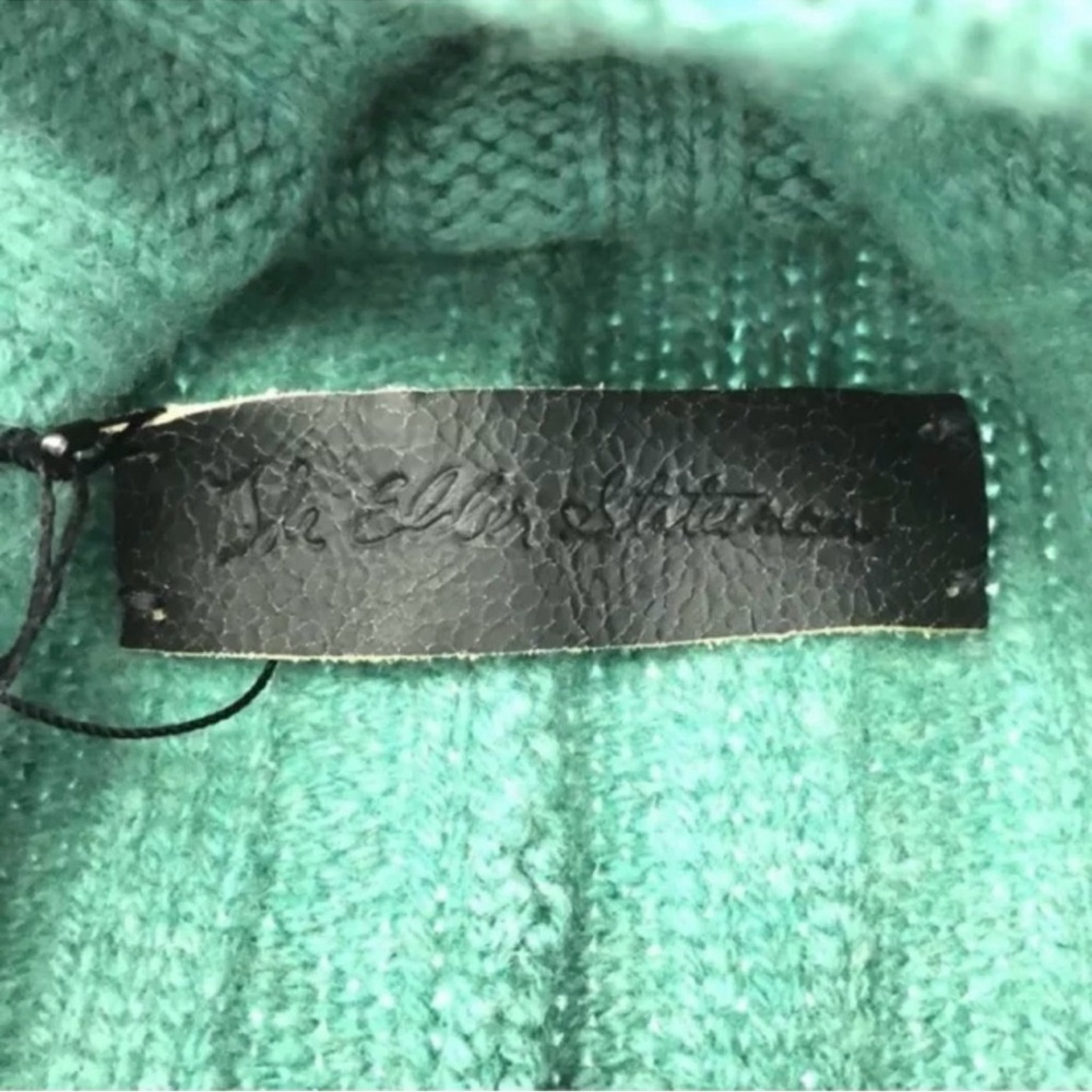 HOLD 4 AMANDA The Elder Statesman 100% Cashmere Beanie Hat GreenOnlyWornForPics - Picture 4 of 5